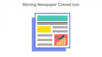 Morning Newspaper Colored Icon In Powerpoint Pptx Png And Editable Eps Format