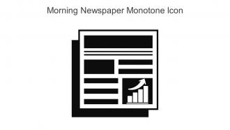 Morning Newspaper Monotone Icon In Powerpoint Pptx Png And Editable Eps Format
