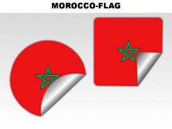 Morocco country powerpoint flags