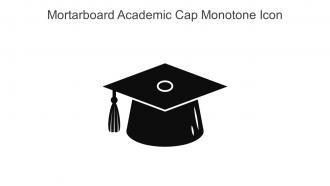 Mortarboard Academic Cap Monotone Icon In Powerpoint Pptx Png And Editable Eps Format