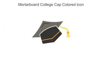 Mortarboard College Cap Colored Icon In Powerpoint Pptx Png And Editable Eps Format