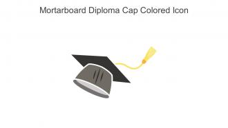 Mortarboard Diploma Cap Colored Icon In Powerpoint Pptx Png And Editable Eps Format