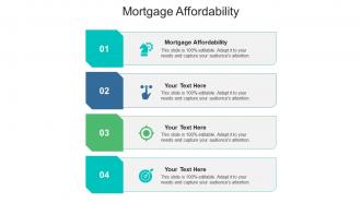 Mortgage affordability ppt powerpoint presentation layouts icons cpb