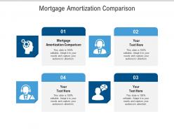 Mortgage amortization comparison ppt powerpoint presentation ideas designs cpb