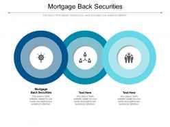 Mortgage back securities ppt powerpoint presentation styles templates cpb