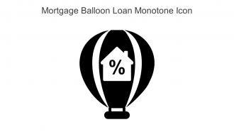 Mortgage Balloon Loan Monotone Icon In Powerpoint Pptx Png And Editable Eps Format