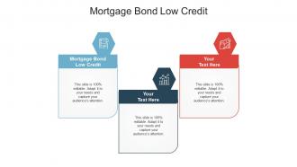 Mortgage bond low credit ppt powerpoint presentation slides template cpb