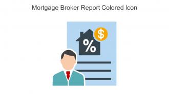 Mortgage Broker Report Colored Icon In Powerpoint Pptx Png And Editable Eps Format