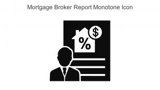 Mortgage Broker Report Monotone Icon In Powerpoint Pptx Png And Editable Eps Format