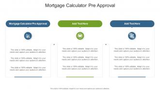Mortgage Calculator Pre Approval In Powerpoint And Google Slides Cpb