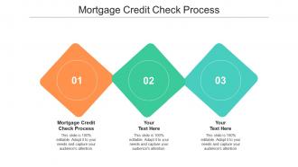 Mortgage credit check process ppt powerpoint presentation ideas background image cpb