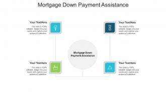 Mortgage down payment assistance ppt powerpoint presentation layouts ideas cpb