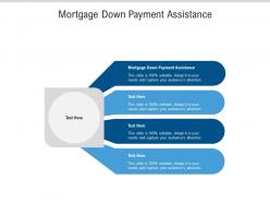 Mortgage down payment assistance ppt powerpoint presentation tips cpb