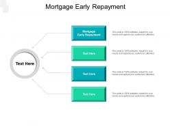 Mortgage early repayment ppt powerpoint presentation layouts microsoft cpb