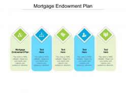 Mortgage endowment plan ppt powerpoint presentation summary ideas cpb