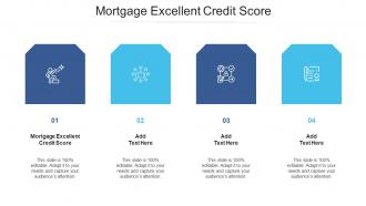 Mortgage Excellent Credit Score Ppt Powerpoint Presentation Outline Clipart Cpb