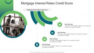 Mortgage Interest Rates Credit Score In Powerpoint And Google Slides Cpb