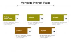 Mortgage interest rates ppt powerpoint presentation file sample cpb