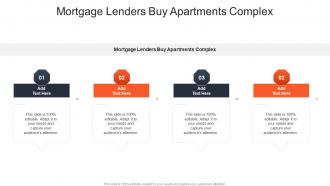Mortgage Lenders Buy Apartments Complex In Powerpoint And Google Slides Cpb