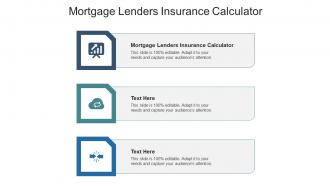 Mortgage lenders insurance calculator ppt powerpoint presentation layouts graphic tips cpb