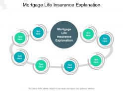 Mortgage life insurance explanation ppt powerpoint presentation show shapes cpb