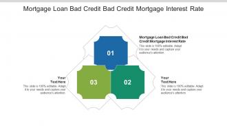 Mortgage loan bad credit bad credit mortgage interest rate ppt powerpoint presentation cpb