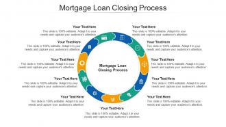 Mortgage loan closing process ppt powerpoint presentation model format ideas cpb