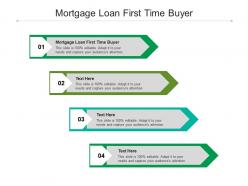 Mortgage loan first time buyer ppt powerpoint presentation pictures infographics cpb