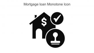 Mortgage Loan Monotone Icon In Powerpoint Pptx Png And Editable Eps Format