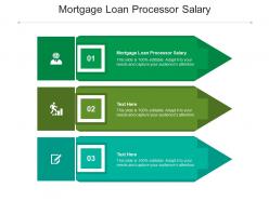 Mortgage loan processor salary ppt powerpoint presentation pictures templates cpb