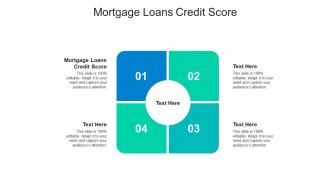 Mortgage loans credit score ppt powerpoint presentation infographics graphics example cpb