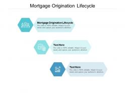 Mortgage origination lifecycle ppt powerpoint presentation file infographics cpb