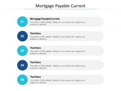 Mortgage payable current ppt powerpoint presentation visual aids ideas cpb