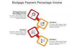 Mortgage payment percentage income ppt powerpoint presentation icon styles cpb