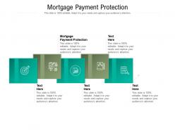 Mortgage payment protection ppt powerpoint presentation professional file formats cpb