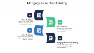 Mortgage poor credit rating ppt powerpoint presentation pictures infographics cpb