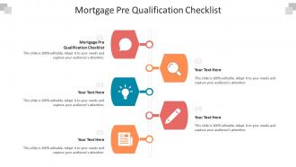 Mortgage pre qualification checklist ppt powerpoint presentation styles gridlines cpb