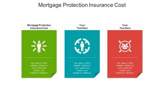 Mortgage protection insurance cost ppt powerpoint presentation outline template cpb