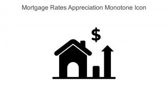 Mortgage Rates Appreciation Monotone Icon In Powerpoint Pptx Png And Editable Eps Format