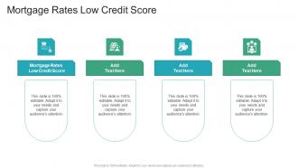 Mortgage Rates Low Credit Score In Powerpoint And Google Slides Cpb