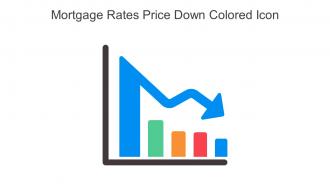 Mortgage Rates Price Down Colored Icon In Powerpoint Pptx Png And Editable Eps Format