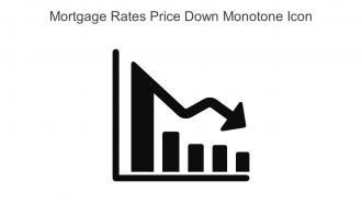Mortgage Rates Price Down Monotone Icon In Powerpoint Pptx Png And Editable Eps Format