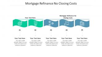 Mortgage refinance no closing costs ppt powerpoint presentation gallery vector cpb
