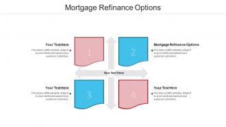 Mortgage refinance options ppt powerpoint presentation model example file cpb