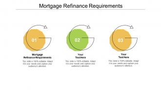 Mortgage refinance requirements ppt powerpoint presentation slides grid cpb