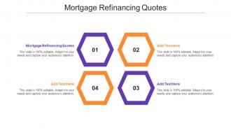 Mortgage Refinancing Quotes Ppt Powerpoint Presentation Visual Aids Deck Cpb
