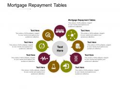 Mortgage repayment tables ppt powerpoint presentation templates cpb