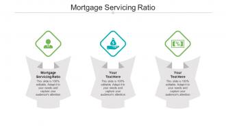 Mortgage servicing ratio ppt powerpoint presentation infographic template brochure cpb