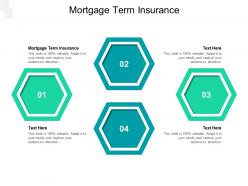 Mortgage term insurance ppt powerpoint presentation outline shapes cpb