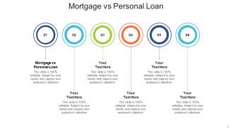 Mortgage vs personal loan ppt powerpoint presentation visual aids background cpb